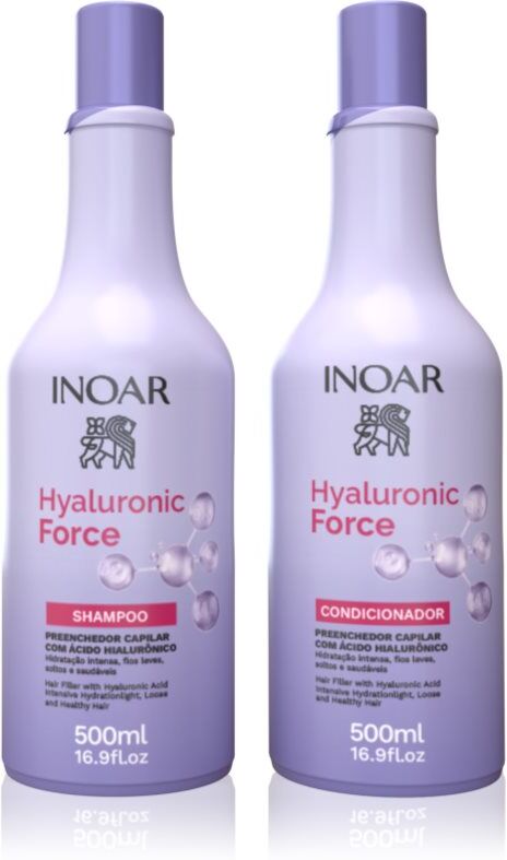 INOAR Hyaluronic Force Duo ensemble pour cheveux secs 2 pcs