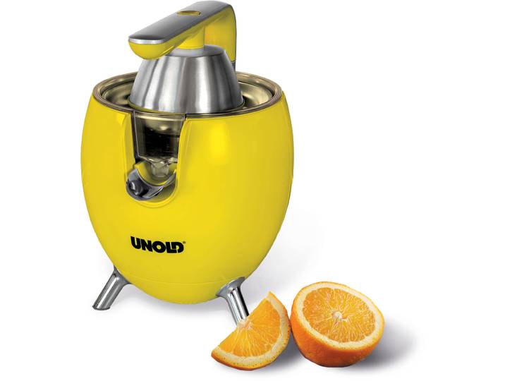 UNOLD Zitruspresse 78132 Power Juicy Yellow , gelb, B:20cm H:28cm T:24cm, Entsafter, Zitruspresse