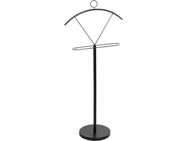 HAKU Valet de chambre noir métal valet multifonctionnel noir - Dimensions : L 51 x H 117 x P 28 cm\, Style : Moderne