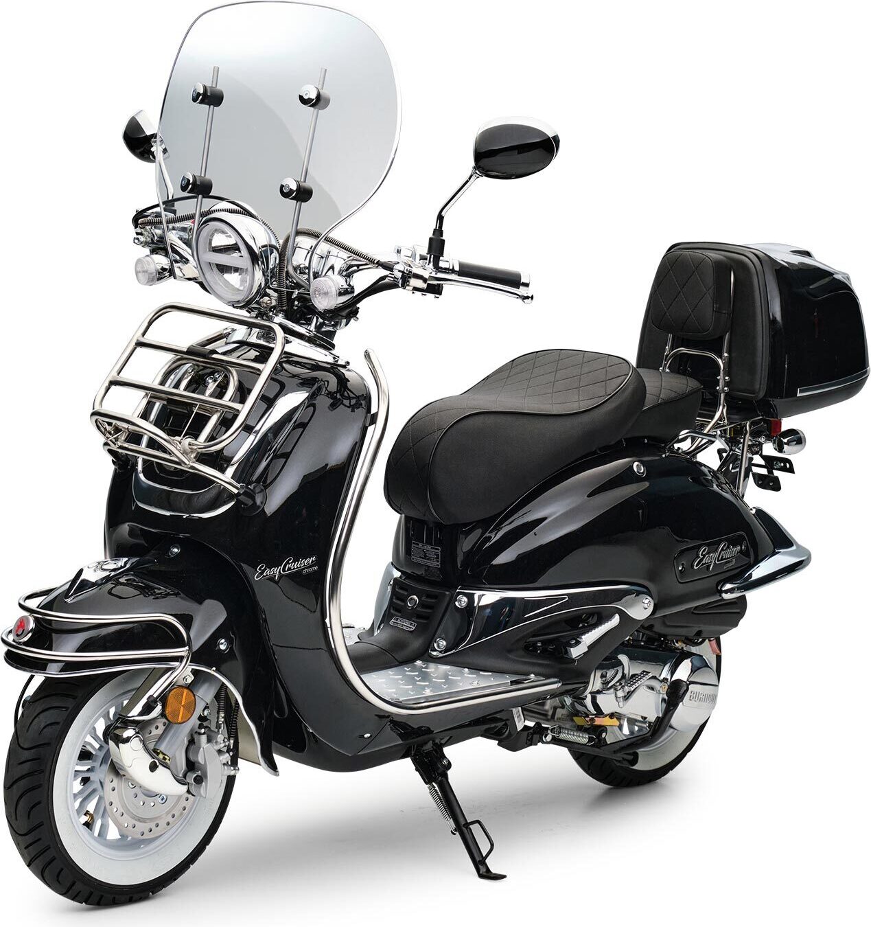 Motorroller 50 ccm Burnout EasyCruiser Schwarz Metallic 45 km/h