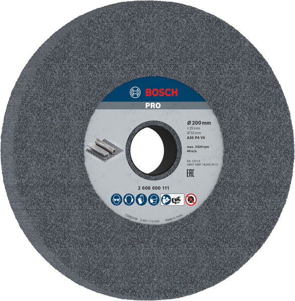 Bosch PRO Metal Schleifscheibe, 200 x 25 x 32 mm, G36 2608600111