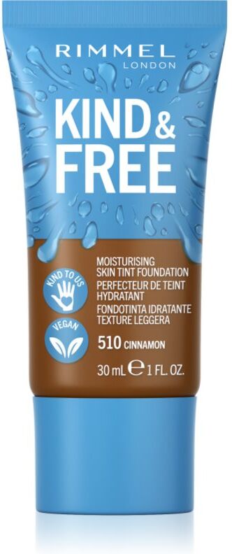 Rimmel Kind & Free Moisturising Skin Tint lightweight tinted moisturiser shade 510 Cinnamon 30 ml