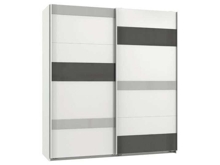 Monaco Grau/Weiß B: 180 cm MONACO