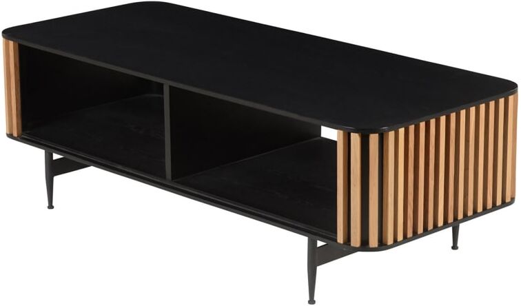Zago Table basse rectangulaire Noir 120x40x50cm