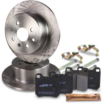 Atec Bremsscheiben+Beläge+Montagesatz Hinterachse [Hersteller-Nr. 40578093] für Opel