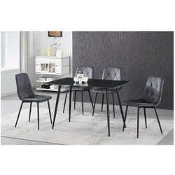 HTI-Living, Stühle, Esszimmerstuhl Mesa Eco Samt Braun (2x)