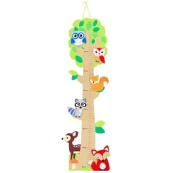 Ulysse Couleurs d'Enfance, Spanngurt + Ladungssicherung, Höhenmesser Wald mit Tieren 80cm bis 150cm