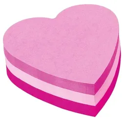 Post-it Notes Haftnotizblock »Herz« 70 x 70 mm rosa
