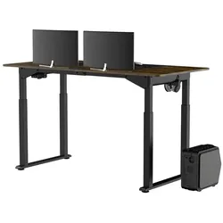 Ultradesk Uplift, Gaming Tisch, Schwarz, Braun