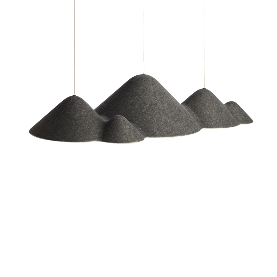 LOOM Design LED-Pendelleuchte PANORAMA LARGE 105,7cm Schwarz/Grau 851-003 5712802226254