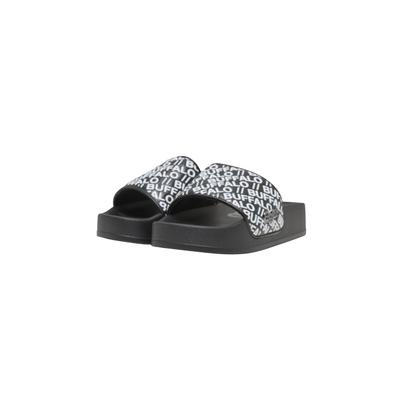 Plateausandaletten BUFFALO "Buffalo PLAYA AOP", Damen, Gr. 39, schwarz-weiß (schwarz, weiß), Polyurethan, unifarben, Schuhe