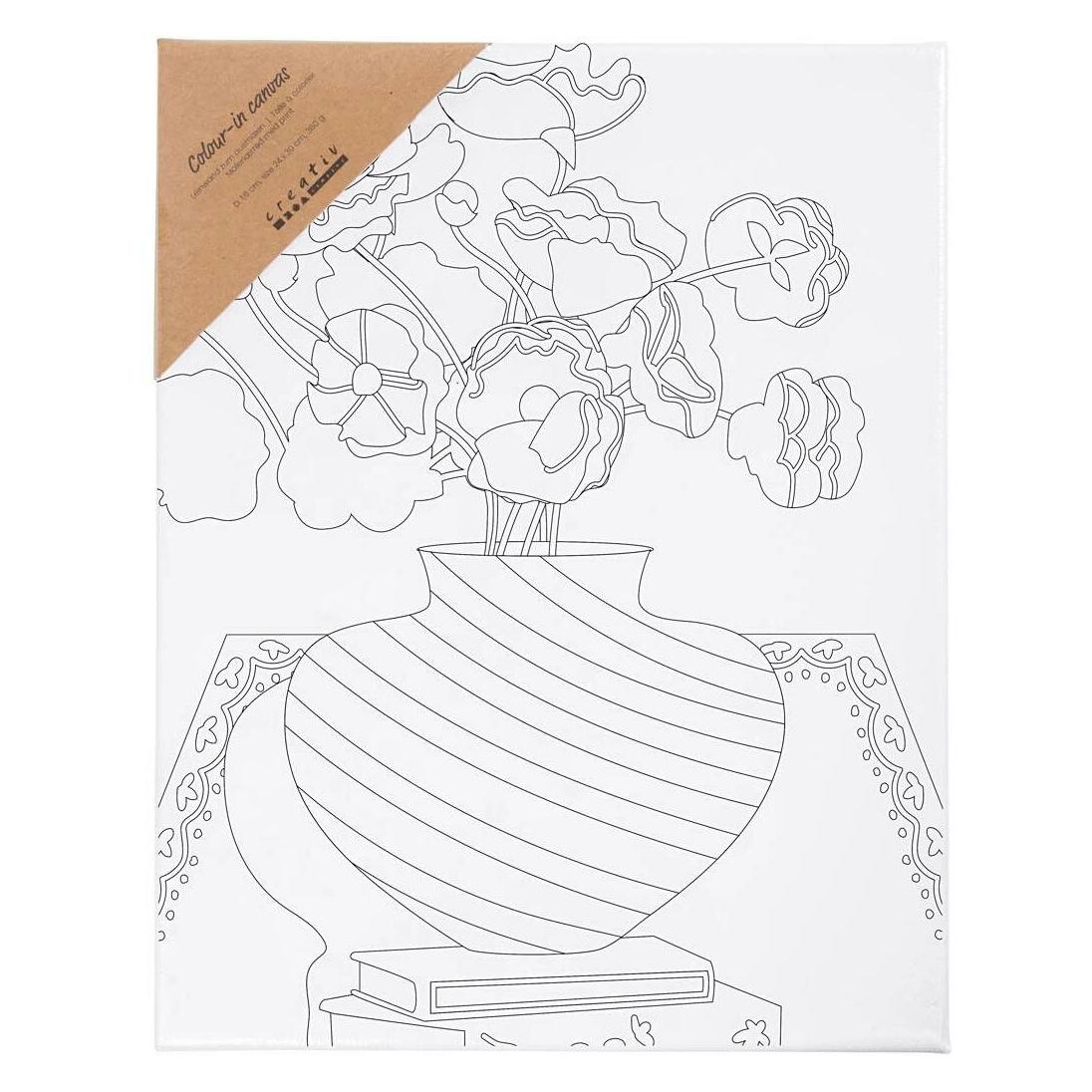 Creativ Company Keilrahmen Blumenstrauss 24 x 30 cm, Format: 24 (24 x 30 cm) (257236)