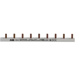 ABB PS1/9 Phasenschiene 1-phasig, 9 Pins, 10 mm2 Phasenfolge L1-L1-... 2CDL210001R1009 PS19