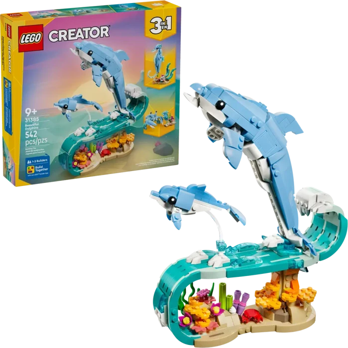 LEGO Creator 31385 Meerestiere: Wunderschöne Delfine