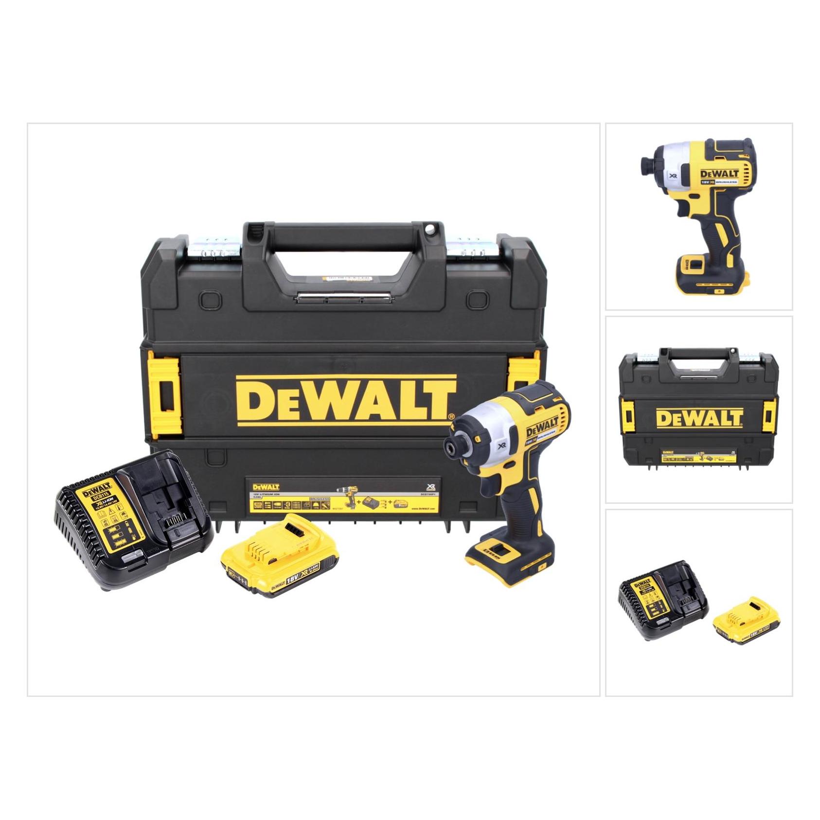 DeWalt DCF 887 D1 Akku Schlagschrauber 18V 205Nm 1/4" Brushless + 1x Akku 2,0Ah + Schnellladegerät + (Schlagschrauber) (16655647)