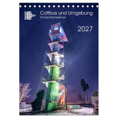 Cottbus und Umgebung für Nachtschwärmer (Tischkalender 2027 DIN A5 hoch), CALVENDO Monatskalender