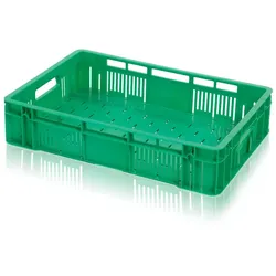 Kunststoffkiste für Obst und Gemüse 600 x 400 x 130 mm