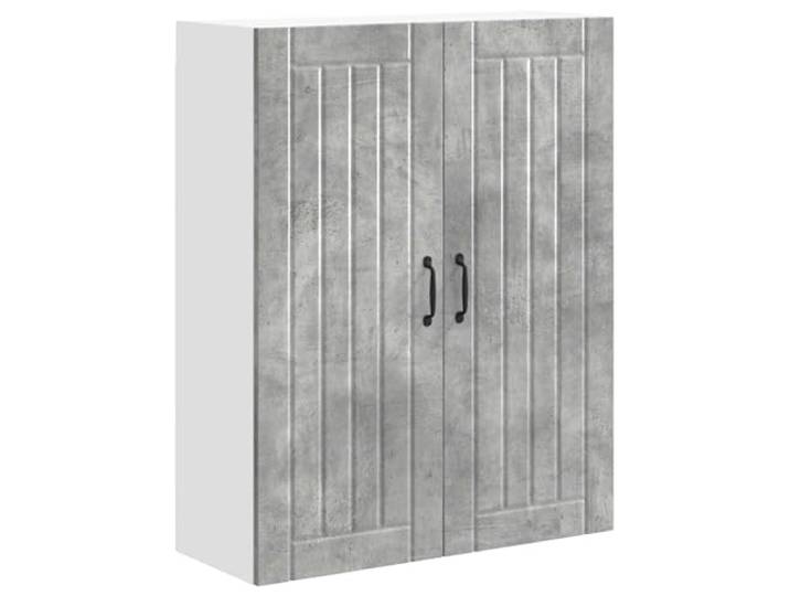 IBUQDDV Wandschrank Lucca Betongrau 80 x 31 x 100 cm Holzwerkstoff Minimalistisches Design, klare Linien, rechteckige Form, Innenbereich, moderne Küchen