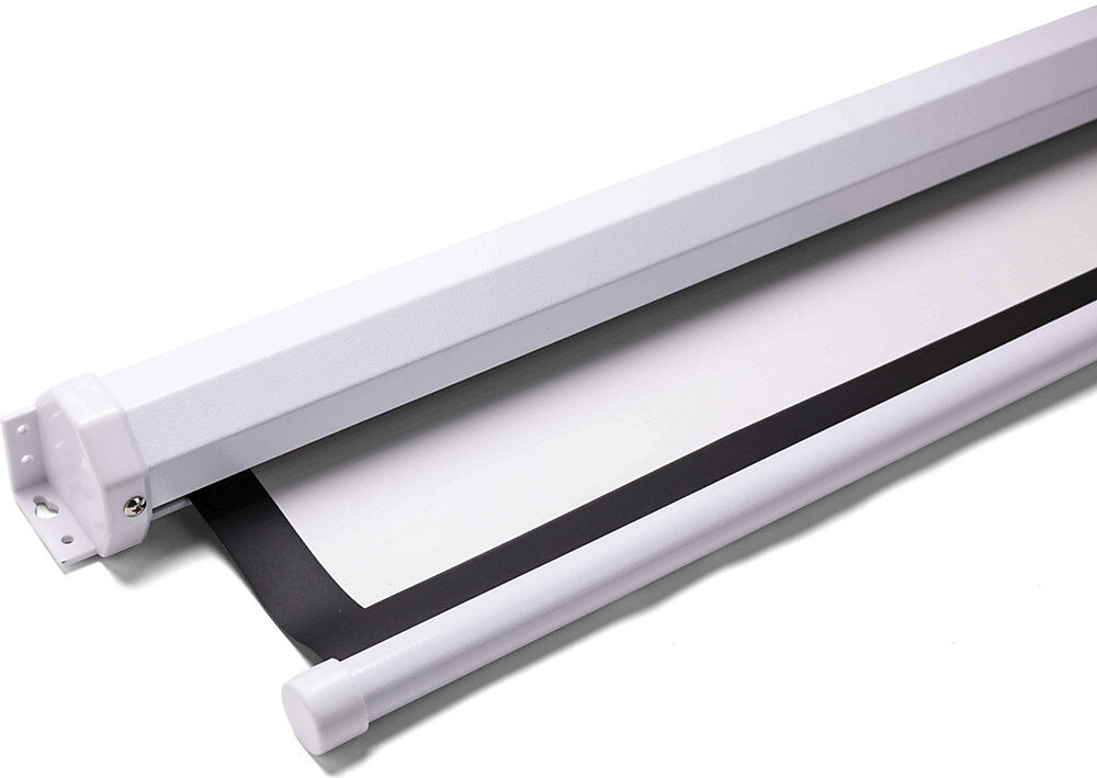Rollo-Leinwand, Polyester / PVC-beschichtet, mattweiß, Bildflächen-BxH 2200 x 2200 mm magnetoplan