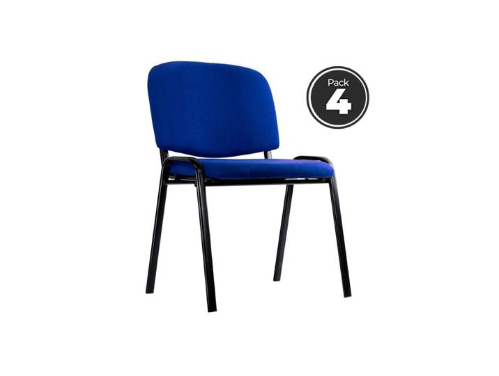 4er Set Ofis Stühle - Blau