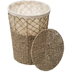 WellHome - Weidenkorb mit beigem Deckel