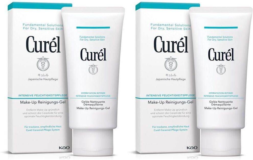 Curel Make-Up Reinigungs-Gel 2x 2x130 ml Gel