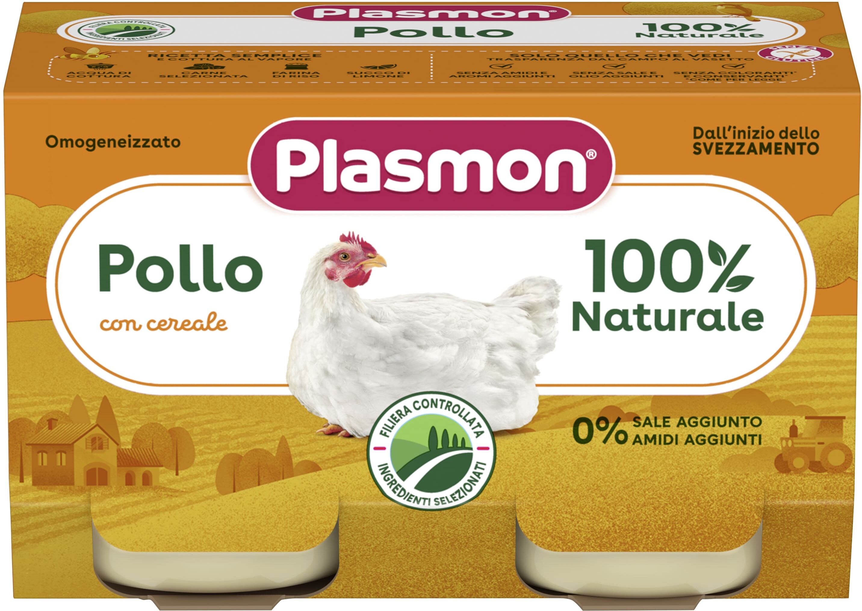 Plasmon Omogeneizzato Pollo 2 Pz x 120 g