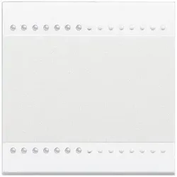 Legrand N4911M2N MyHOME-Wippe ohne Symbol für LIVINGLIGHT, 2-modulig, Farbe: Weiß