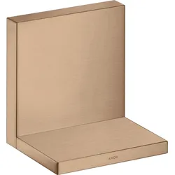 Hansgrohe AXOR ShowerSolutions Ablage 120x120 mm Brushed Red Gold – Metallrahmen, verdeckte Befestigung