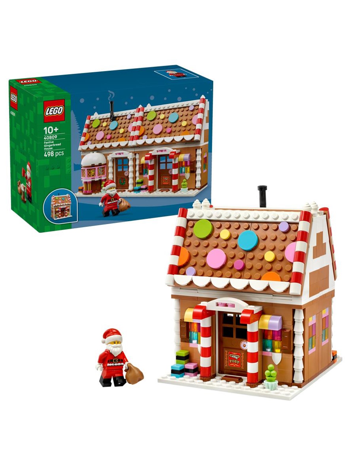 LEGO Icons 40809 Weihnachtliches Lebkuchenhaus