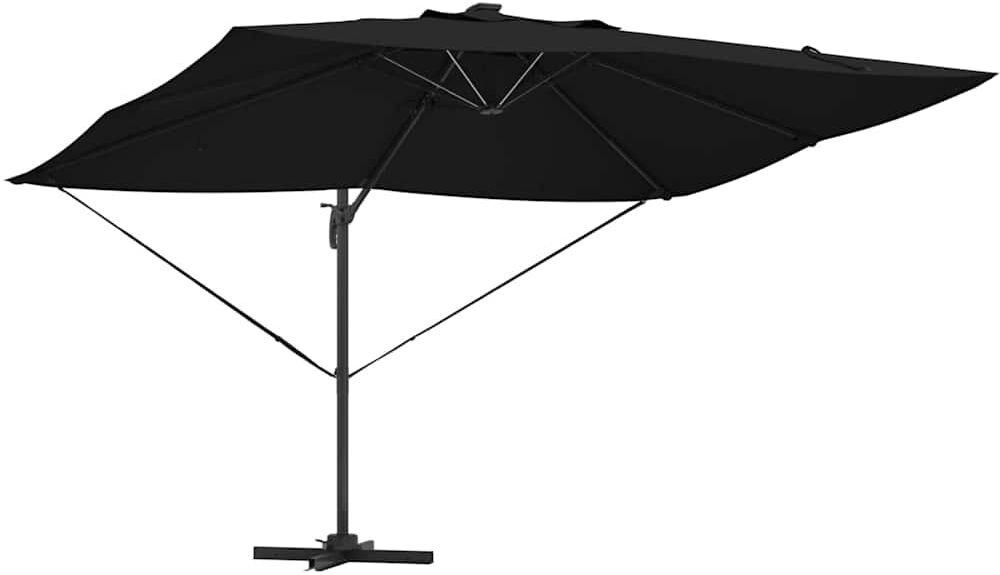 Brayden Studio Cantilever Parasol Black 265cm H x 251cm W x 251cm D