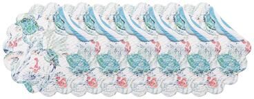 C&F Home Sea Turtle Cove Round Quilted Placemat Set 6