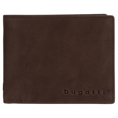 Geldbörse BUGATTI "BUGATTI Herren VOLO echt Leder", Herren, braun, Leder, unifarben, Kleinlederwaren, echt Leder