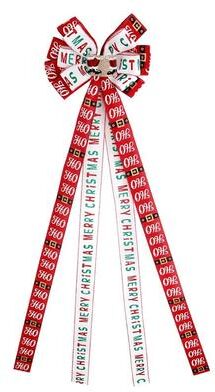 Snug & Styled Rustic Christmas Tree Topper Bow Decoration With Double Layer Linen Design Rustic Christmas Tree Topper Bow Decoration With Double Layer Linen Design