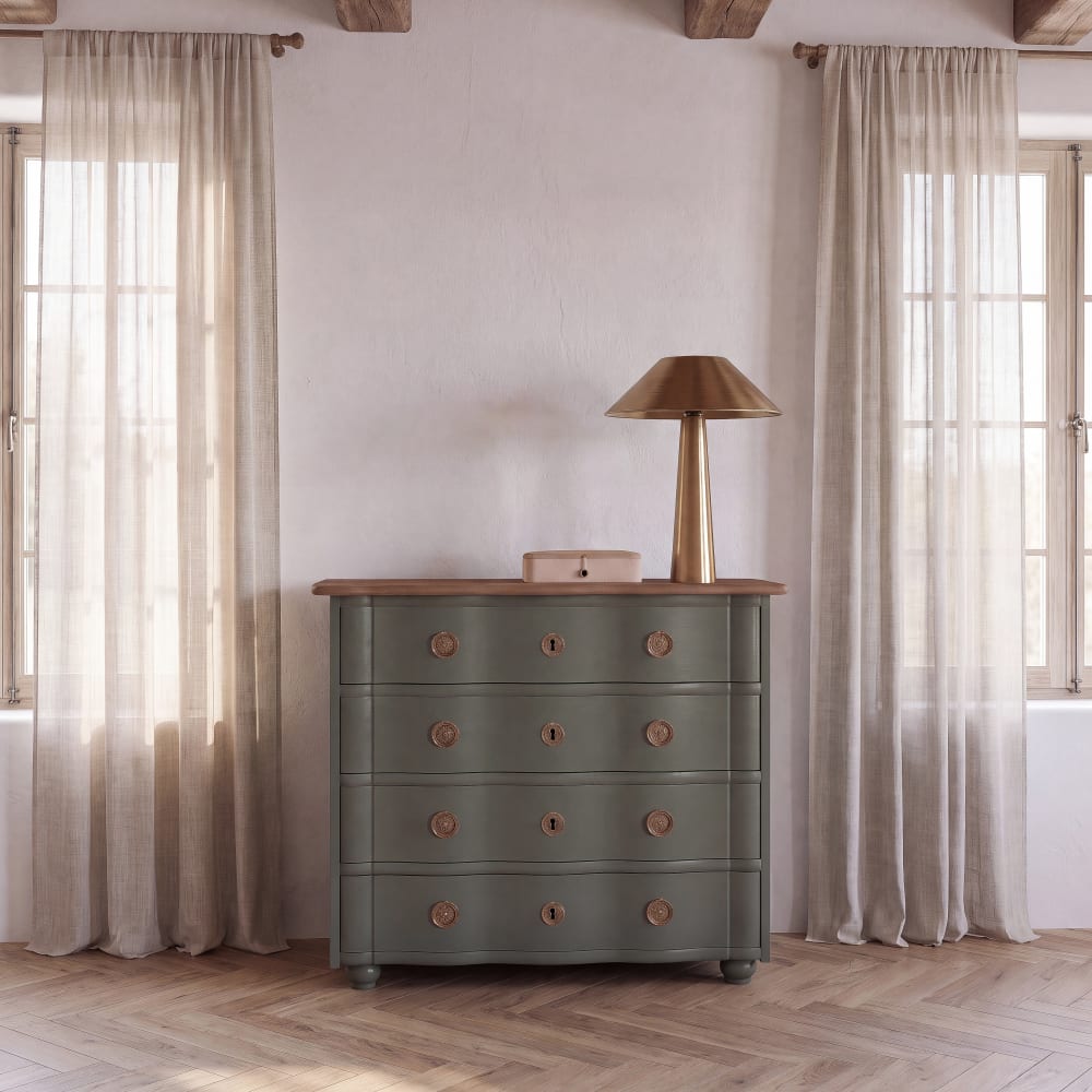 Maisons du Monde Commode vert kaki, L100 cm Vert 100x84.7x46cm