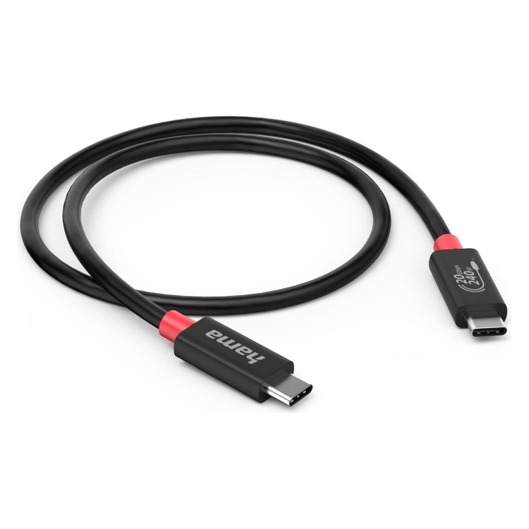 Hama USB C - USB C (2 m, USB 4, 240 W) (00200788)