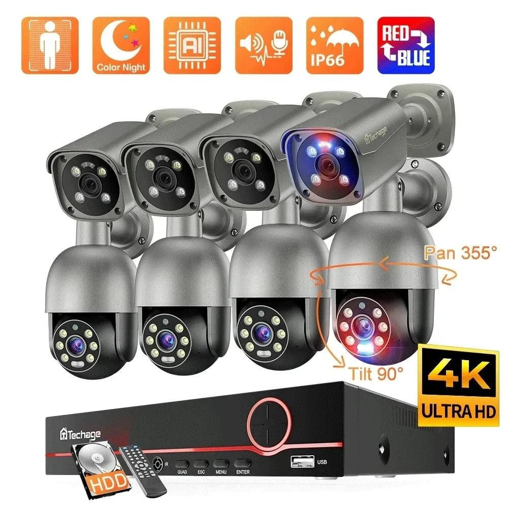 Selius Beveiligingscamera met 8MP 4K Resolutie voor Buitengebruik