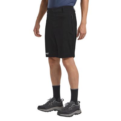 Shorts JACK WOLFSKIN "HIKEOUT SHORTS M", Herren, Gr. 48, Normalgrößen, schwarz, Obermaterial: 86% Polyamid, 14% sonstige Fasern. Futter: 100% Polyester, Hosen Shorts