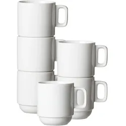 Ritzenhoff & Breker, Tasse, Bianco Kaffeebecher (245 ml, 6x)