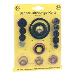 HAAS Sanitär-Dichtungs-Karte - Nr. 77031 - 32-teilig