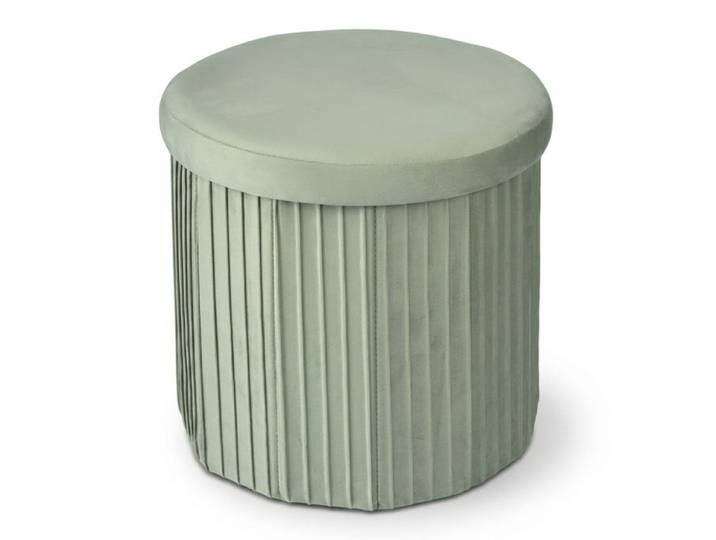 Relaxdays Hocker aus Samt mit Stauraum
