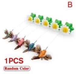 Inspired Finds Interactive Electric Butterfly Cat Toy With Rotating Flying Hummingbird   Automatic Motion Training Toy bird