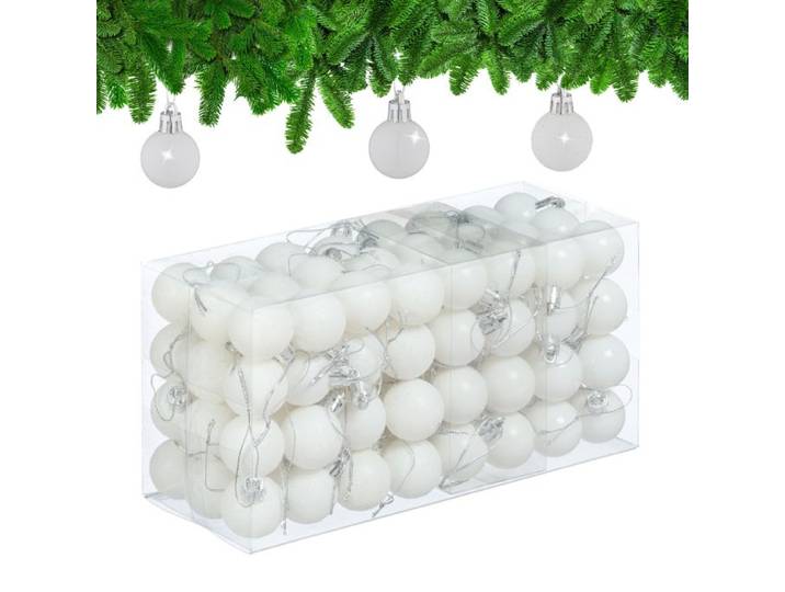 Relaxdays Lot de 96 boules de Noël