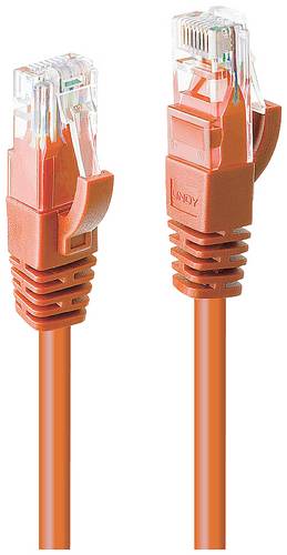 LINDY 48113 RJ45 Patchkabel CAT 6 U/UTP 15.00m Orange 1St.