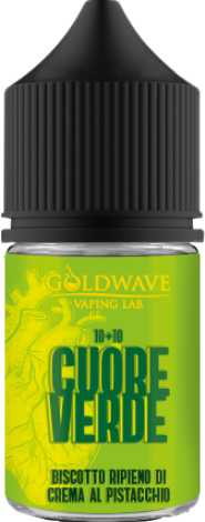 Goldwave Cuore Verde Aroma Mini Shot 10ml Biscotto Crema Pistacchio
