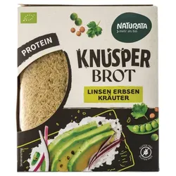 Naturata Knusperbrot Linsen Erbsen mit Kräutern bio