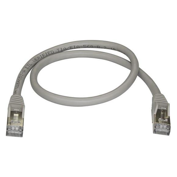 StarTech Patch Cable Cat6a 0.5m Grey (STP, CAT6a, 0.50 m) (6ASPAT50CMGR)