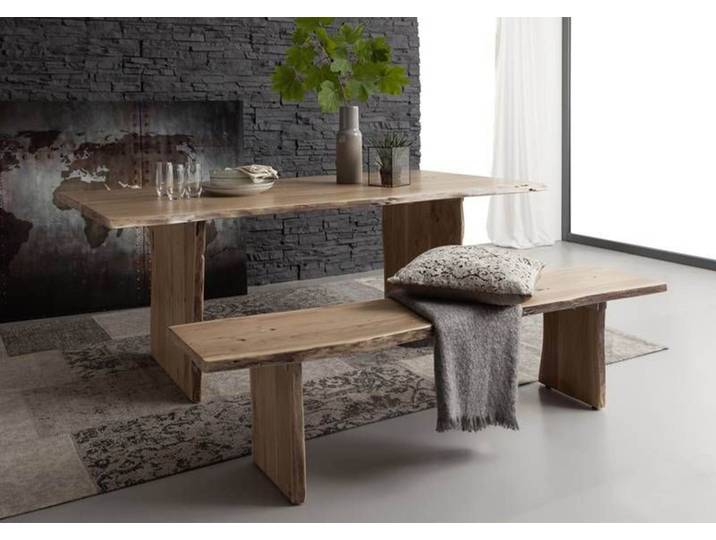 Banc 160x38 Acacia laqué Bois naturel PURE ACACIA #117