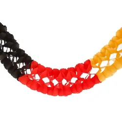 Papstar 10x Girlande, Papier Ø 16 cm · 4 m `Deutschland` schwer entflammbar
