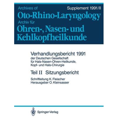 Teil II: Sitzungsbericht, Taschenbuch von , Springer Berlin, 978-3-540-54497-5